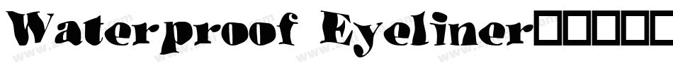 Waterproof Eyeliner字体转换